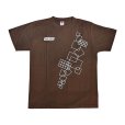 画像1: 明邦 　半袖 　Tシャツ 　ブラウン 　Mサイズ 　No.79-1 　売値￥3280 　≪ 非売品 ≫ 　在庫限り 　●×1 (1)