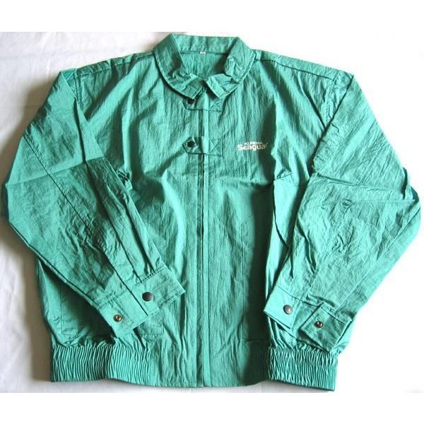 画像1: クレハ 　ウィンドブレーカー 　緑 　（ロゴ・白色） 　L  　(6)  　●×1　非売品 　！奥